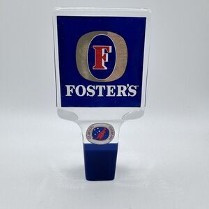 Beer Tap Handle Fosters Foster's Lager Australian Vintage Bar Acrylic Pub Tavern
